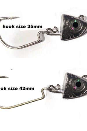 Minnow Jigheads No2  kop incl. haak